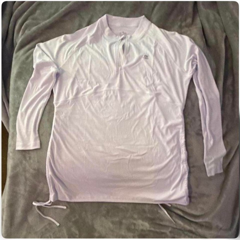 Heathyoga Women's UPF 50+ Sun Protection Shirt 1/4 Zip Long Sleeve Size L